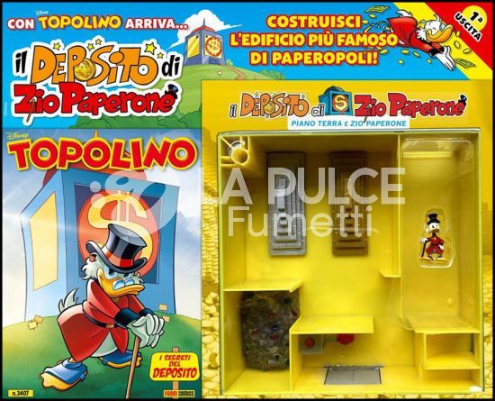 TOPOLINO LIBRETTO   3407 /3410 + ZIO PAPERONE 33  1A USCITA   MANCANO I BASSOTTI X SERIE COMPLETA BLISTERATI