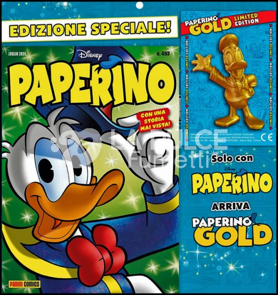 SUPER ALMANACCO PAPERINO SERIE  2 PAPERINO #   493 + STATUINA PAPERINO GOLD