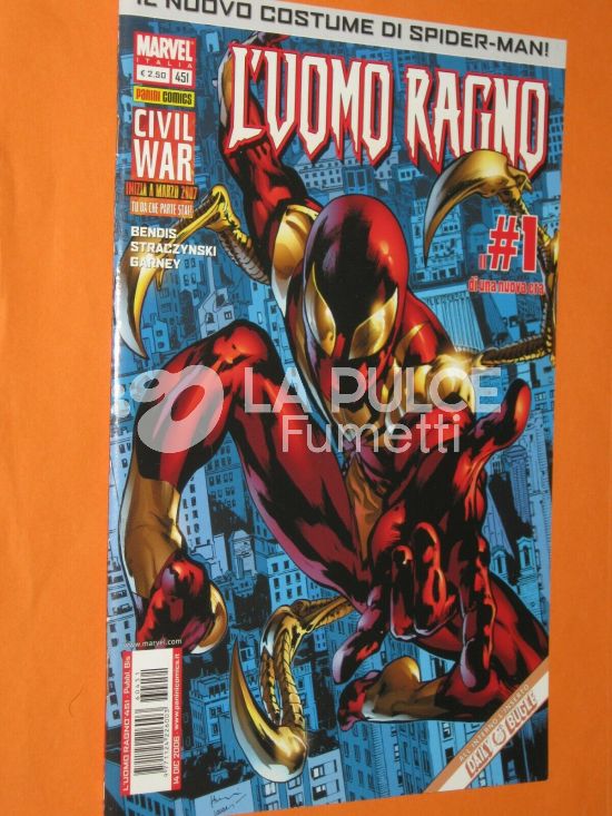 UOMO RAGNO #   451 - CIVIL WAR PRELUDIO  1 - IL NUOVO COSTUME DI SPIDER-MAN