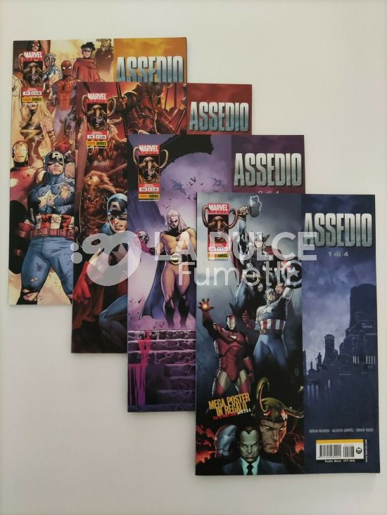 MARVEL MINISERIE   108/111  - ASSEDIO  1/4 +0 COMPLETA + POSTER