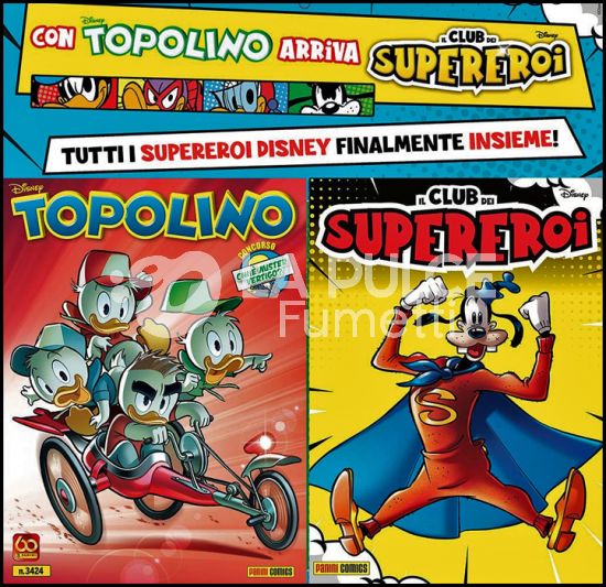 TOPOLINO LIBRETTO #  3424 + IL CLUB DEI SUPEREROI 1