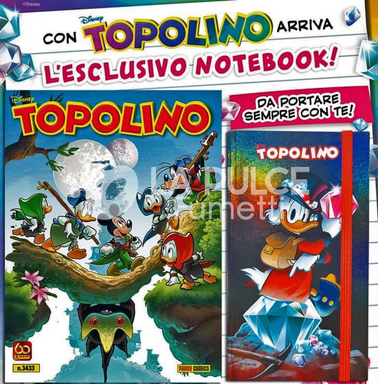 TOPOLINO LIBRETTO #  3433 + AGENDA NOTEBOOK DI ZIO PAPERONE