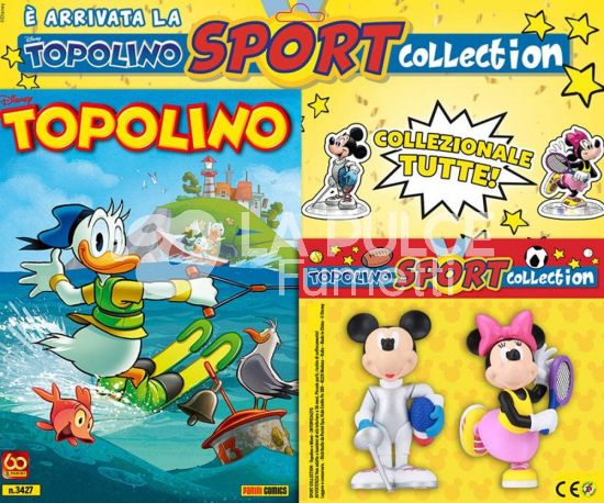 TOPOLINO LIBRETTO #  3427 + 3D SPORT COLLECTION TOPOLINO E MINNI (SCHERMA e TENNIS)