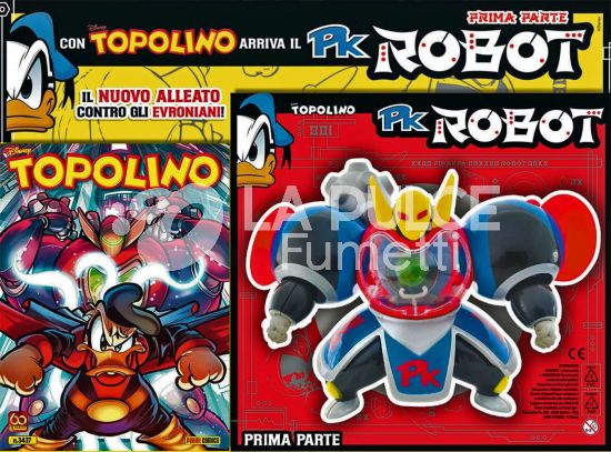 TOPOLINO LIBRETTO #  3437 + PK ROBOT PARTE PRIMA