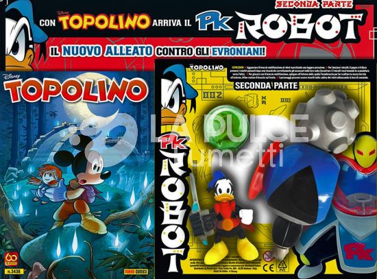 TOPOLINO LIBRETTO #  3438 + PK ROBOT PARTE SECONDA