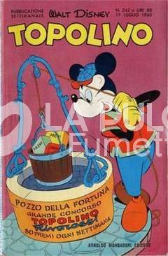 TOPOLINO LIBRETTO #   242 + BOLLINO NO FIGURINE