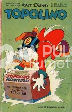 TOPOLINO LIBRETTO #   239 + BOLLINO + figurine