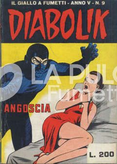 DIABOLIK ORIGINALE ANNO  5 #     9: ANGOSCIA