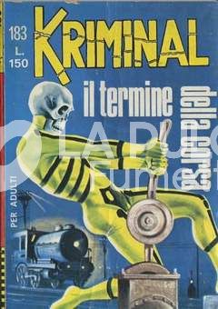 KRIMINAL #   183: IL TERMINE DELLA CORSA