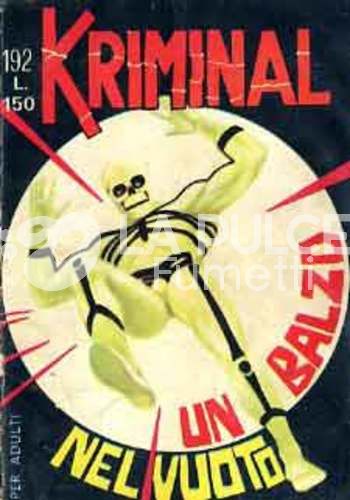 KRIMINAL #   192: UN BALZO NEL VUOTO