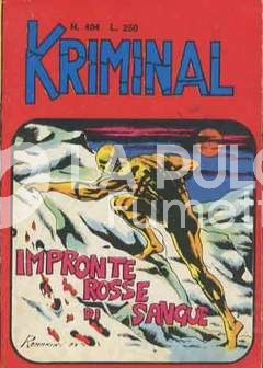 KRIMINAL #   404: IMPRONTE ROSSE DI SANGUE