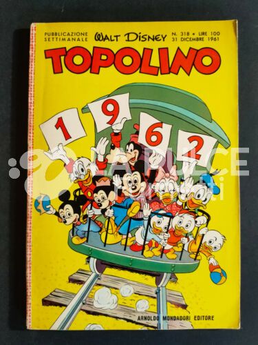 TOPOLINO LIBRETTO #   318 + BOLLINO E ADESIVI