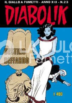 DIABOLIK ORIGINALE ANNO 19 #    23: DESTINO BEFFARDO