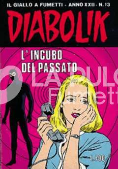 DIABOLIK ORIGINALE ANNO 22 #    13: L'INCUBO DEL PASSATO