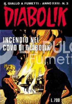 DIABOLIK ORIGINALE ANNO 23 #     3: INCENDIO NEL COVO DI DIABOLIK