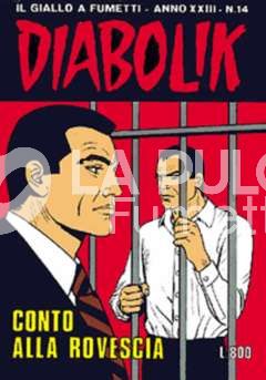 DIABOLIK ORIGINALE ANNO 23 #    14: CONTO ALLA ROVESCIA