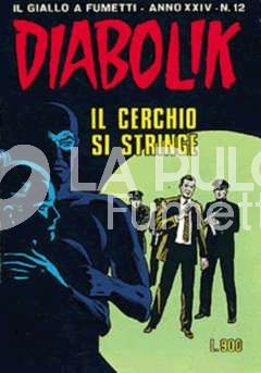 DIABOLIK ORIGINALE ANNO 24 #    12: IL CERCHIO SI STRINGE