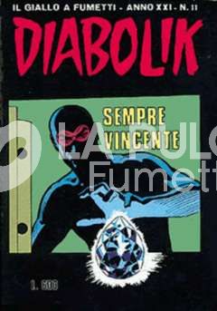 DIABOLIK ORIGINALE ANNO 21 #    11: SEMPRE VINCENTE