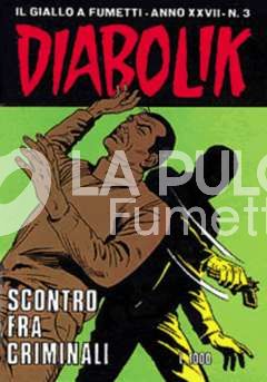 DIABOLIK ORIGINALE ANNO 27 #     3: SCONTRO FRA CRIMINALI