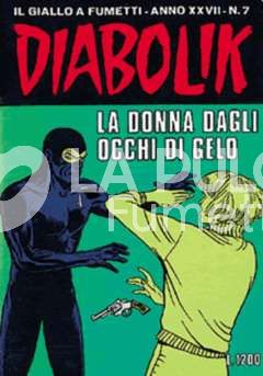 DIABOLIK ORIGINALE ANNO 27 #     7: LA DONNA DAGLI OCCHI DI GELO