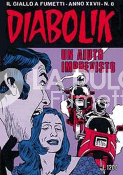 DIABOLIK ORIGINALE ANNO 27 #     8: UN AIUTO IMPREVISTO