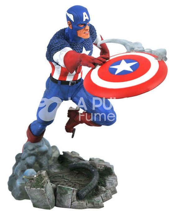 MARVEL GALLERY - CAPITAN AMERICA  PVC DIORAMA 25 CM