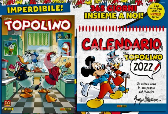 TOPOLINO LIBRETTO #  3444 + CALENDARIO DI TOPOLINO 2022