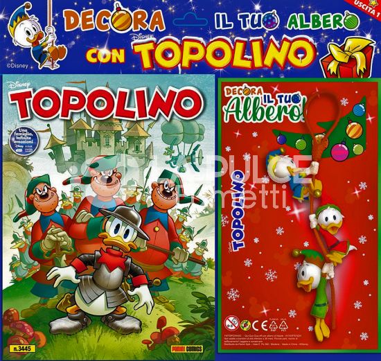 TOPOLINO LIBRETTO #  3445 + IL 3D DI QUI, QUO E QUA DA APPENDERE ALL'ALBERO DI NATALE