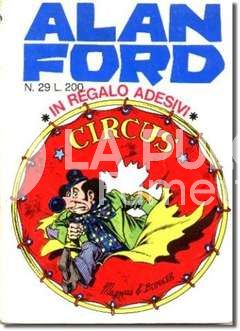 ALAN FORD ORIGINALE #    29: CIRCUS - NO ADESIVI