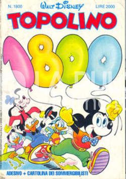 TOPOLINO LIBRETTO #  1800 - no ADESIVO E CARTOLINA