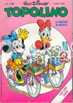 TOPOLINO LIBRETTO #  1709 + 8 ADESIVI IN REGALO ( mancano 2 adesivi )