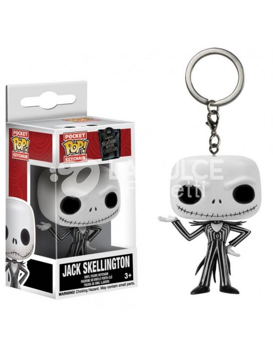 NIGHTMARE BEFORE CHRISTMAS: JACK SKELLINGTON - POP FUNKO POCKET KEYCHAN 4 CM