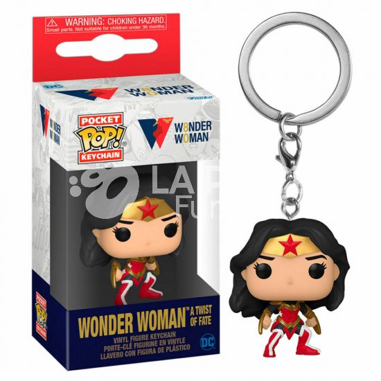 WONDER WOMAN A TWIST OF FATE  - POP FUNKO POCKET KEYCHAN 4 CM