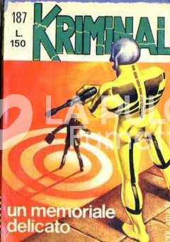 KRIMINAL #   187: UN MEMORIALE DELICATO