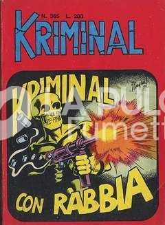 KRIMINAL #   365: KRIMINAL CON RABBIA