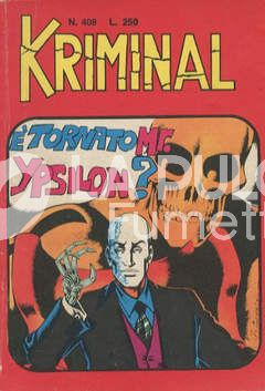 KRIMINAL #   408: E' TORNATO MR. YPSILON?