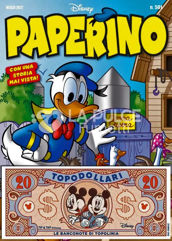 SUPER ALMANACCO PAPERINO SERIE  2 PAPERINO #   501 - TOPODOLLARI USCITA 8 (DI 10) - TIP & TAP