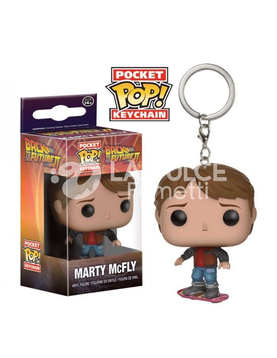 BACK TO THE FUTURE : MARTY MCFLY- POP FUNKO POCKET KEYCHAN 4 CM