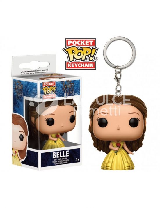 BEAUTY AND THE BEAST : BELLE - POP FUNKO POCKET KEYCHAN 4 CM