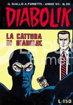 DIABOLIK ORIGINALE ANNO  7 #    20: LA CATTURA DI DIABOLIK