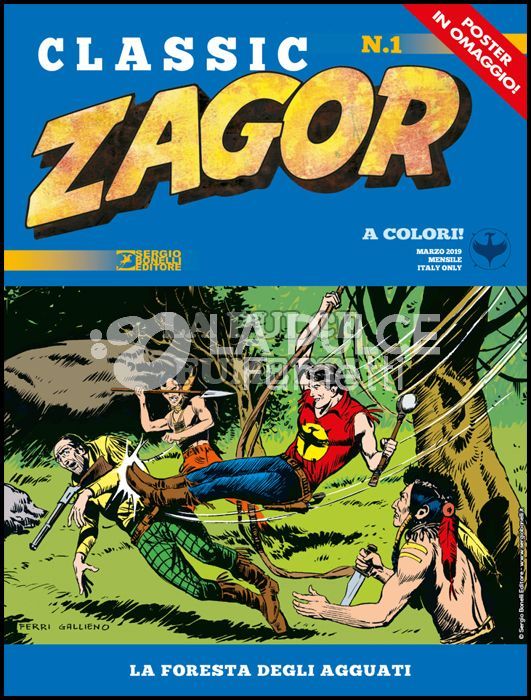 ZAGOR CLASSIC 1/10 + POSTER SECONDA MANO