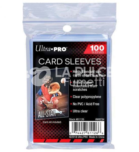 CARD SLEEVES : BUSTINE PROTETTIVE MORBIDE STANDARD