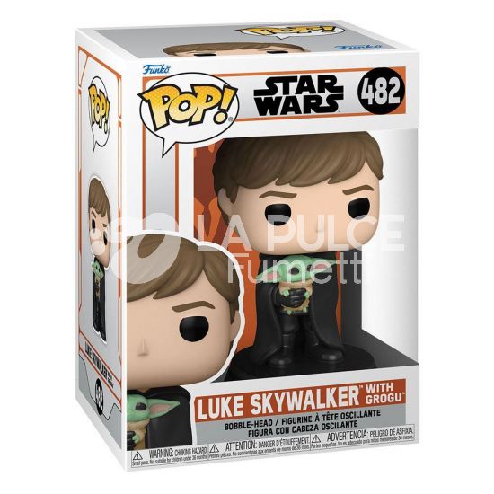 STAR WARS THE MANDALORIAN : LUKE SKYWALKER W/CHILD POP - VINYL FIGURE #   482 - POP FUNKO
