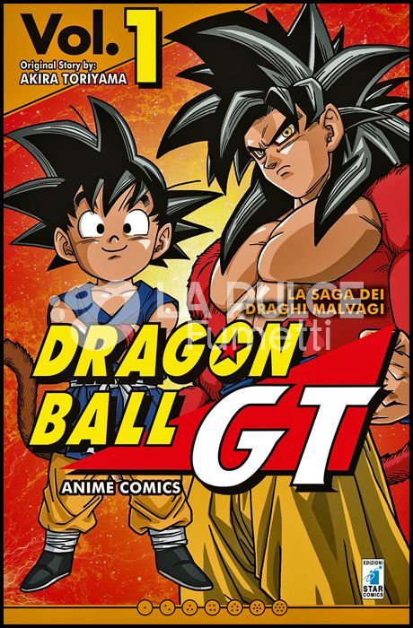 DRAGON BALL GT ANIME COMICS - LA SAGA DEI DRAGHI MALVAGI 1/3 COMPLETA NUOVI