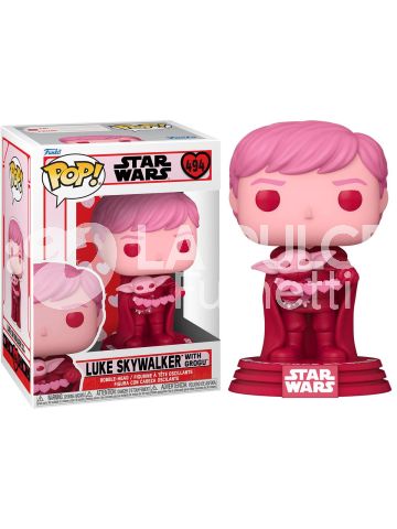 STAR WARS: LUKE SKYWALKER VALENTINE WITH GROGU POP - VINYL FIGURE #   494- POP FUNKO