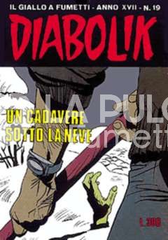 DIABOLIK ORIGINALE ANNO 17 #    19: UN CADAVERE SOTTO LA NEVE