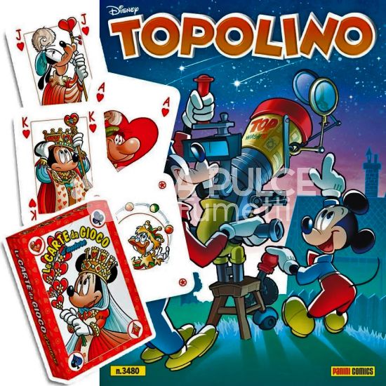 TOPOLINO LIBRETTO #  3480 + MAZZO DI CARTE ROSSO - SILVIA ZICHE