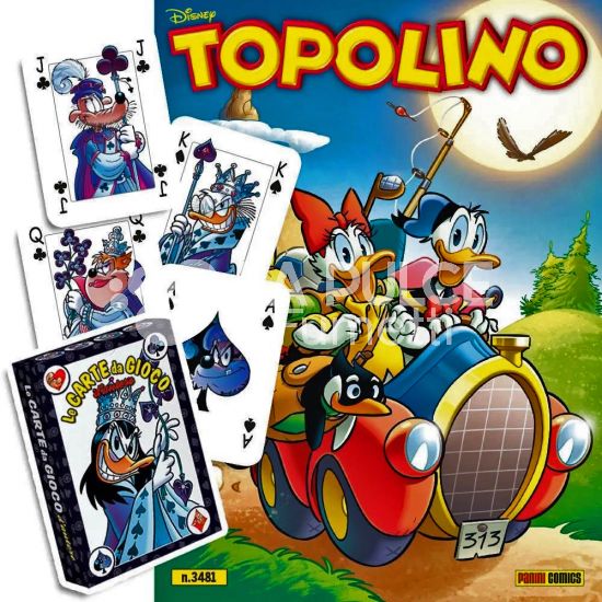 TOPOLINO LIBRETTO #  3481 + MAZZO DI CARTE NERO - SILVIA ZICHE