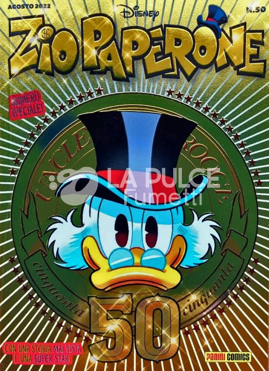 ZIO PAPERONE #    54 - ZIO PAPERONE 50 - VARIANT CON METAL DORATO, SBALZI E VERNICIATURA IBRIDA