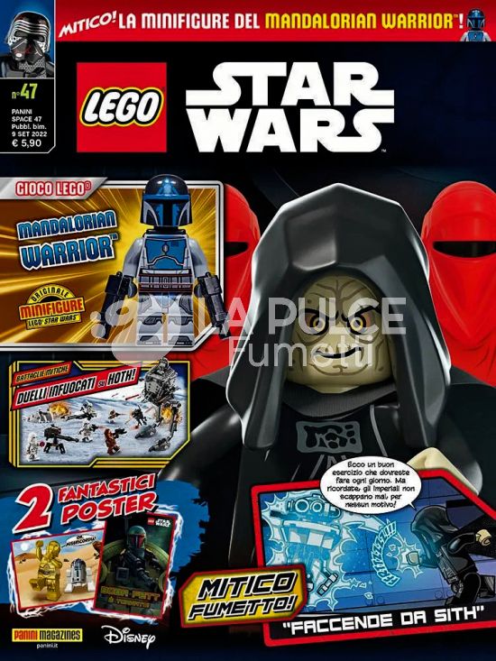 PANINI SPACE #    47 - LEGO STAR WARS 47 +  LEGO MANDALORIAN WARRIOR